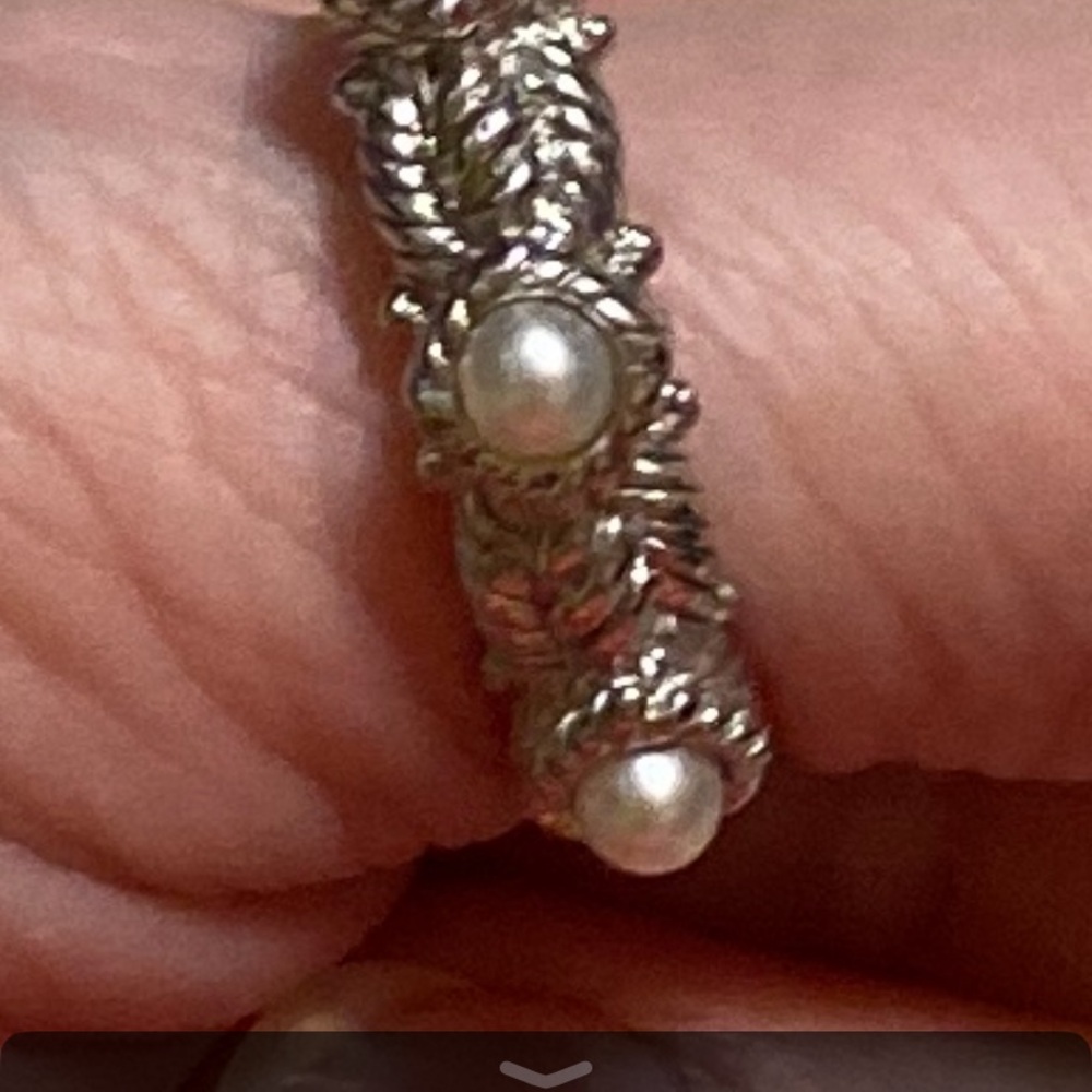 Judith Ripka Silver Pearl Ring - Picture 8 of 8